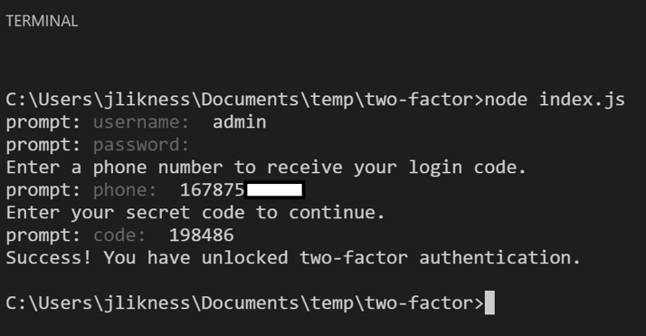2 Factor Authentication Code